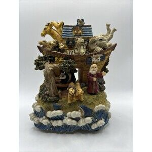 Vintage Classic Treasures Noah's Ark Animated Motion, Music box- Works